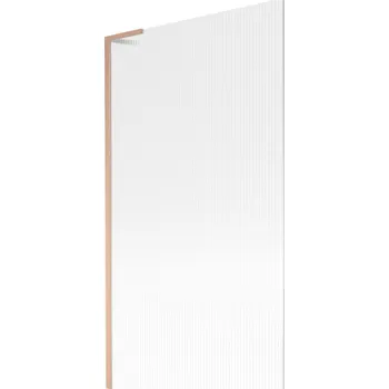 Vanová zástěna Mexen Next L vanová zástěna jednokřídlá 100 x 150 cm, proužky, kartáčovaná měď - 895-100-000-03-09-65 Vanové zástěny