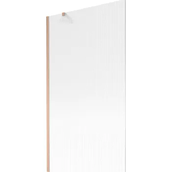 Vanová zástěna Mexen Next vanová zástěna 1-křídlová 100 x 150 cm, pruhy, kartáčovaná měď - 895-100-000-00-09-65 Vanové zástěny