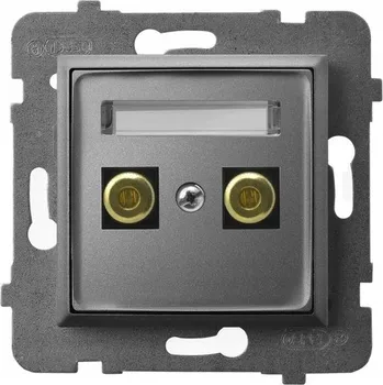 Elektrická zásuvka JEDNODUCHÁ ZÁSUVKA PRO REPRODUKTOR OSPEL ARIA ŠEDÁ