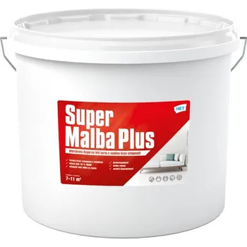 barva na zeď HET Super Malba Plus interiérová malířská bílá barva na zeď 40 kg Bílá