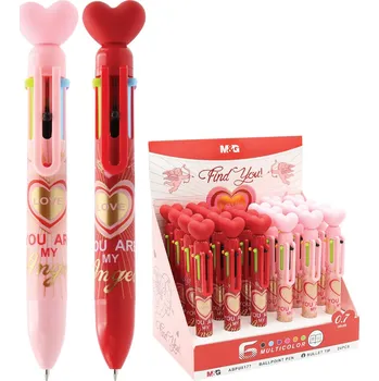 M&G Love 6barevné kuličkové pero (mix)