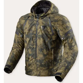 Moto bunda REVIT bunda FLARE 3 H2O camo dark green - M