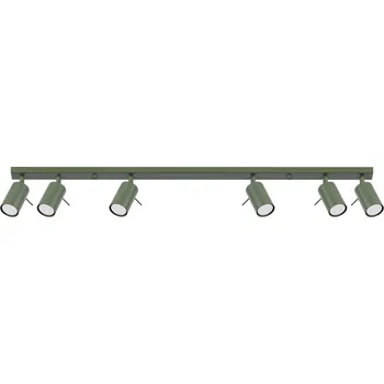 Sollux Lighting Stropní svítidlo RING 6L olivově zelené