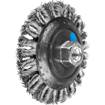 Drátěný kartáč Pferd 43317016 | Kuželový kartáč střídavě spletený POS KBG 12515/M14 CT INOX 0,50