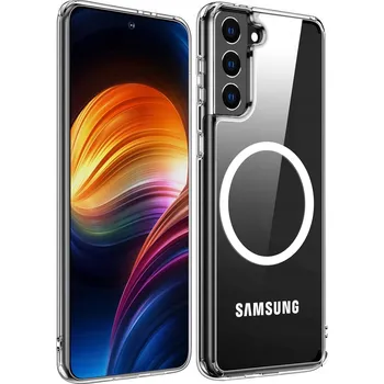 Pouzdro na mobilní telefon POUZDRO ZADNÍ KRYT MAGSAFE PRO SAMSUNG GALAXY S21 + SKLO