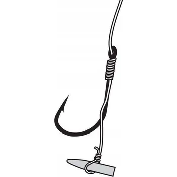 Rybářský háček HÁČKY METHOD FEEDER MFH S NÁVAZCEM 10 0,20 mm 8 ks NA ZEM JAXON