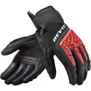 Rukavice REVIT rukavice SAND 4 black/red - M