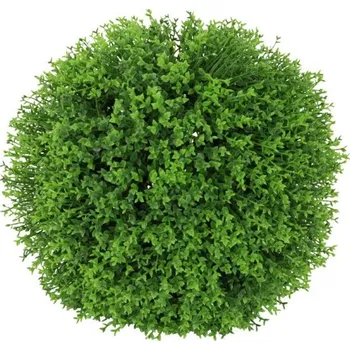 Koule dekorační plastová se zelenými lístky