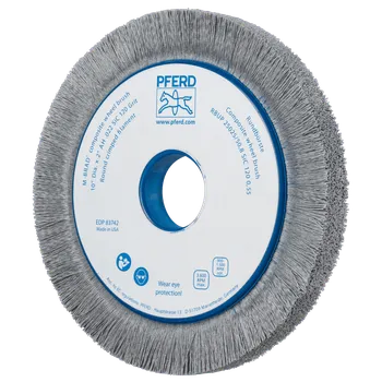 Brusný kotouč Pferd 79183740 | Rotační kartáč na odjehlení, brusné štětiny RBUP 25025/50,8 SIC 120 1,10