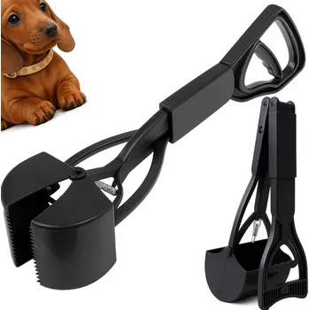 toaleta pro psa Skládací lopatka na psí exkrementy, 80 cm, opakovaně použitelná