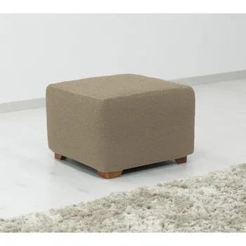 Napínací potah Potah multielastický na taburet, Denia, oříškový