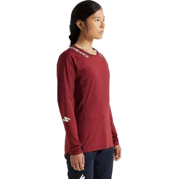 cyklistický dres dres Specialized Trail Air Jersey LS - Garnet Red S