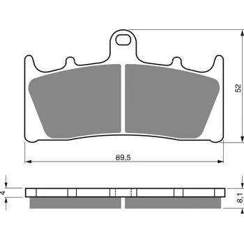 Auto-moto Brzdové destičky GOLDFREN 039 S33 STREET FRONT