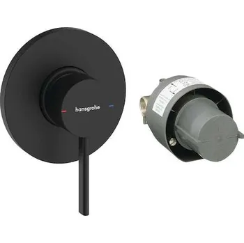 Vodovodní baterie Hansgrohe Zesis S - Sprchová baterie pod omítku, s tělesem, matná černá 74618670