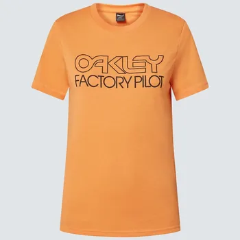 Dámské tričko OAKLEY triko FACTORY PILOT dámské soft orange - 2XL