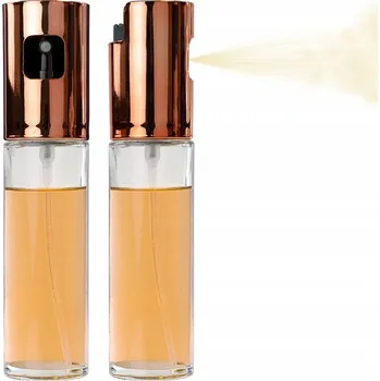 Nádoba na olej a ocet SKLENĚNÝ ROZPRAŠOVAČ na OLEJ OCET OLIVOVÝ OLEJ Dávkovač ve spreji 100ml Zlatá Růže