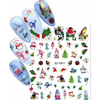 samolepka Samolepky na nehty VÁNOČNÍ LISTY E178