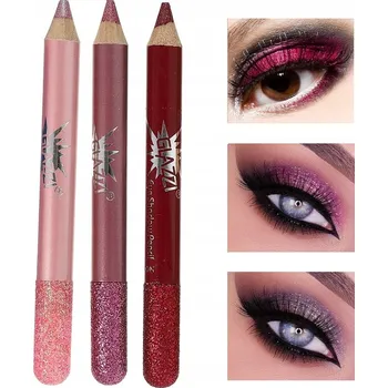 Oční stíny Oční stíny v tužce, konturovací tužka, oční linky, třpytky, 3 ks, barvy E