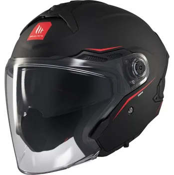 Helma na motorku MT Helmets Otevřená helma MT Cosmo SV matná černá XS