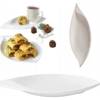 Servírovací mísa Ambition Salsa Loďka bílá 31,2 x 18 cm