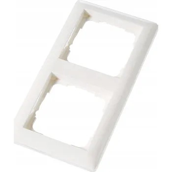 vypínač Rámeček dvojitý Gira Standard 55 bílý s leskem 021203