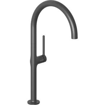 Vodovodní baterie Kludi Reef Baterie dřezová stojánková, otočné ramínko, černá matná, 508036675