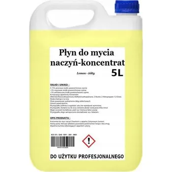 Mycí prostředek Cleanhom Prostředek na mytí nádobí 5l Lemon žlutý koncentrát vysoce účinný hustý