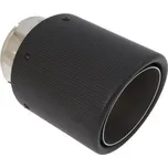 Univerzální koncovka výfuku nerez + 100% karbon vstup 76 mm, délka 160 mm, průměr 114 mm