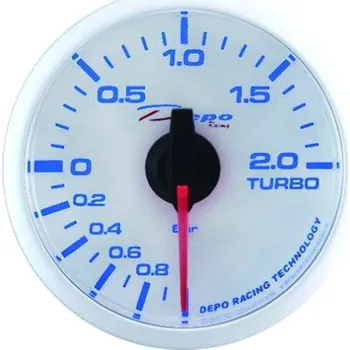 Budík Budík 52 mm tlak turba DEPO RACING