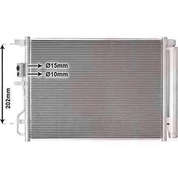 Klimatizace automobilu Kondenzátor, klimatizace VAN WEZEL 82015706