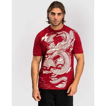 Pánské triko Venum Dragon’s Flight - Cherry Red/Cream White Velikost: XL