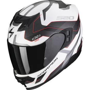 Helma na motorku SCORPION přilba EXO-520 EVO AIR Elan matt white/silver/red - XL