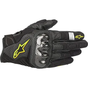 Moto rukavice ALPINESTARS rukavice SMX-1 AIR V2 black/fluo yellow - 3XL