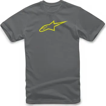 ALPINESTARS triko AGELESS charcoal/hi vis yellow - 2XL
