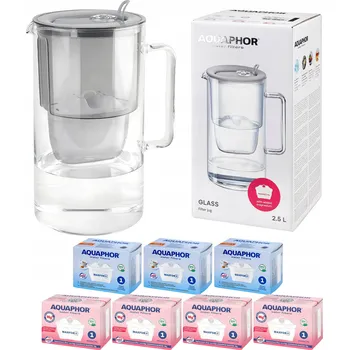 Filtrace vody Filtrační konvice Aquaphor Glass 2,5 l stříbrná/šedá