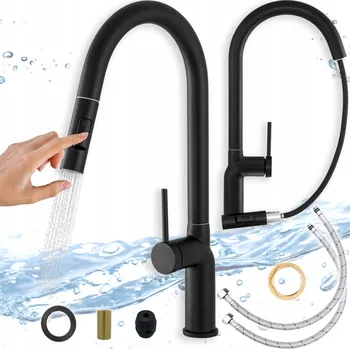 Vodovodní baterie Kuchyňská stojánková baterie APKOMFORT VERA černá