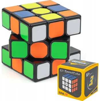 Hlavolam Logická skládací kostka, barevná, 6 cm, s ložisky