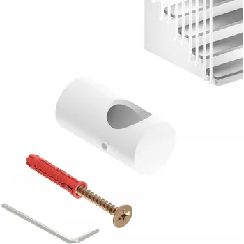 BOČNÍ KONCOVÝ ÚCHYT ZÁBRADLÍ HARFA fi 25 mm HARFA SENS K BÍLÝ