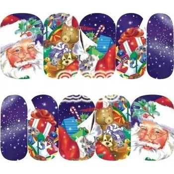 Samolepky na nehty sněhové vločky Mikuláš H78