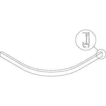Náhradní díl horní profil pro SATTEXSBB100CT černá NDSATTEXSBBC12100