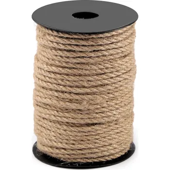 Galanterie Jutová šňůra kroucená Ø4 mm