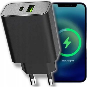 RYCHLÁ SÍŤOVÁ NABÍJEČKA PRO TELEFON USB / USB-C | 38W