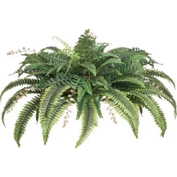 umělá květina VEVOR Umělé kapradiny, přirozený rozpon o průměru 91-104 cm, velké závěsné umělé bostonské kapradiny, slunečnímu záření odolná nástěnná dekorace z umělé rostliny s 80 větvemi a květináčem, umělá kapradina pro domácí kancelář a venkovní použití