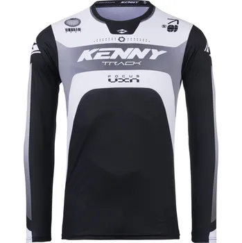 cyklistický dres KENNY dres TRACK FOCUS 25 black/white - M