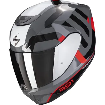 Helma na motorku SCORPION přilba EXO-391 Arok grey/red/black - S