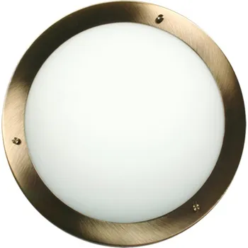 Stropní kulaté skleněné svítidlo Aquila patina IP44 do koupelny, kuchyně a předsíně 31 cm