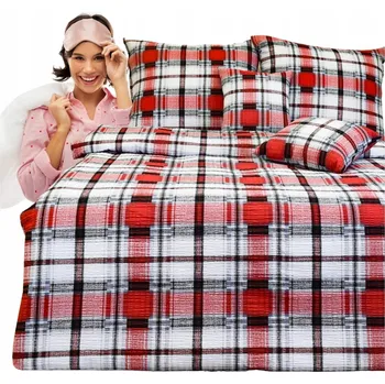 Povlečení Krepové povlečení 160x200 2x70/80 Krzyś Šedé Silná Krepová Bavlna Vysoké