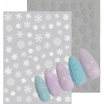 samolepka 3D vánoční Samolepky Sněhové Vločky E222