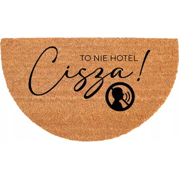 Rohožka ROHOŽKA PŮLKRUHOVÁ KOKOSOVÁ PROTIKLOUZOVÁ 40X70CM EKOLOGICKÁ