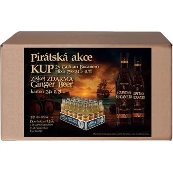 Likér Capitan Bucanero + Ginger Beer set